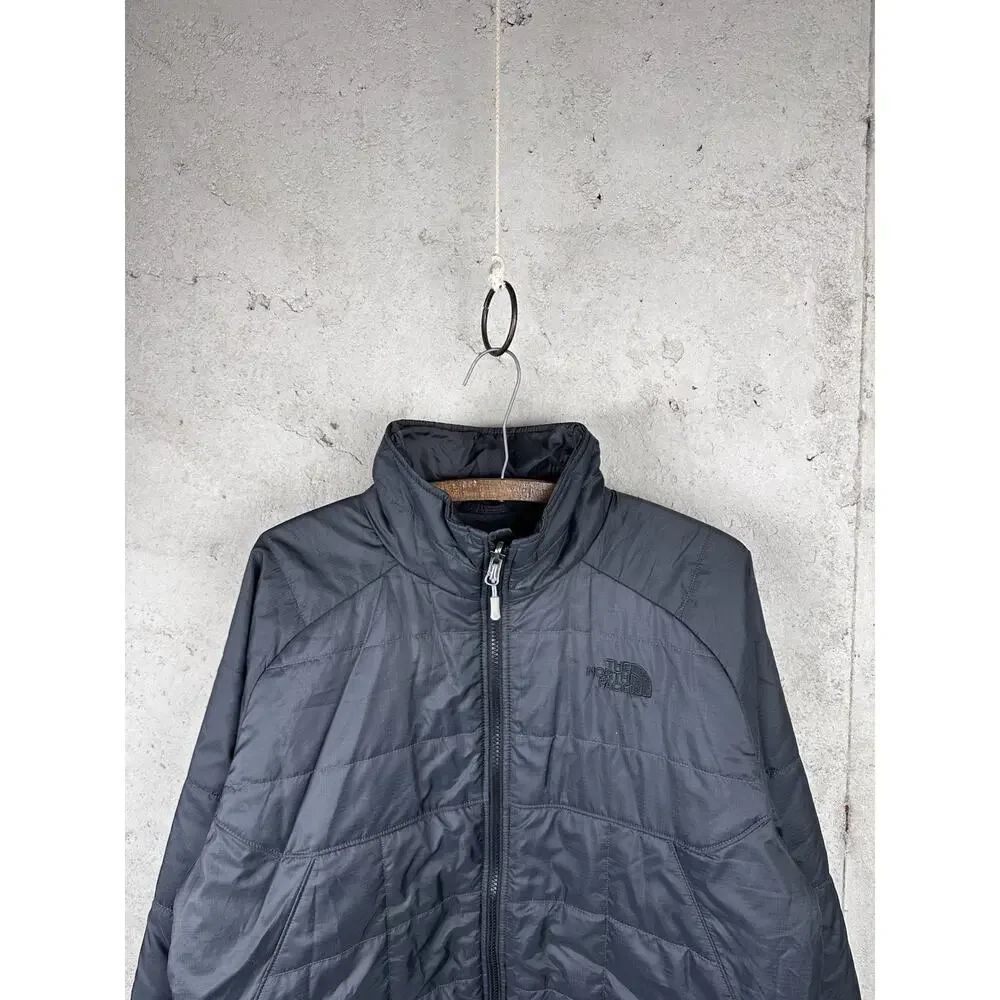 The North Face Black Primaloft Quilted Full Zip Insulated Puffer Jacket Mens MED